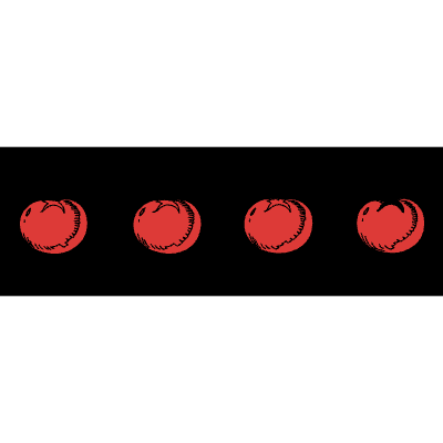 Four tomatoes in a row
